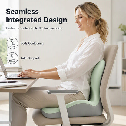 🪑55% OFF NOW! ✨Ergonomic memory foam seat cushion with back support