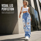🔥2026 Hot Sale 50% OFF✨⚡ 50K+ SOLD! 🎁✨ Effortless Everyday Style | Women's Distressed High-Rise Wide-Leg Jeans