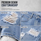 🔥2026 Hot Sale 50% OFF✨⚡ 50K+ SOLD! 🎁✨ Effortless Everyday Style | Women's Distressed High-Rise Wide-Leg Jeans