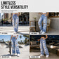 🔥2026 Hot Sale 50% OFF✨⚡ 50K+ SOLD! 🎁✨ Effortless Everyday Style | Women's Distressed High-Rise Wide-Leg Jeans