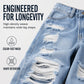 🔥2026 Hot Sale 50% OFF✨⚡ 50K+ SOLD! 🎁✨ Effortless Everyday Style | Women's Distressed High-Rise Wide-Leg Jeans