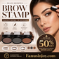 ✨Buy 1 Get 1 Free -ONLY ￡7.99!!🖌️50K+ Sold!!!🖤Eyebrow Stamp Powder Kit with Applicator Brush, One Press Perfect Brow Stamp, Waterproof Long Lasting 24H Wear Eyebrow Makeup for Lazy Daily Salon-Like Brows